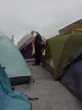 Tent City Ferry Boat